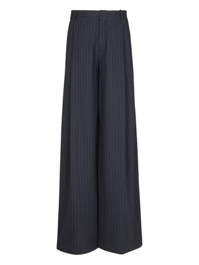 Balmain Pinstripe-pattern Pleated Trousers In Multi