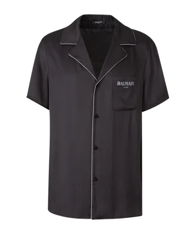 BALMAIN PIPED-TRIM SHIRT