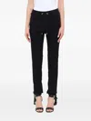 Balmain Piping Track Pants In Silver