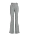 Balmain Plaid-check Tailored Trousers In Gray