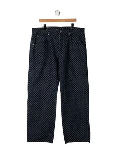 Pre-owned Balmain Plaid Print Pants W/ Tags In Black