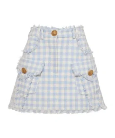 Balmain Plaid Skirt