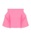 Balmain Plain Flared Skirt In Pink