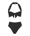 Balmain Plain Two-piece Swimsuit In Green