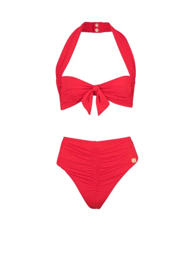 BALMAIN PLAIN TWO-PIECE SWIMSUIT