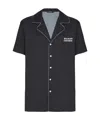 Balmain Planet-print Shirt In Black
