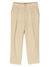 Balmain Pleat-detailing Wool Chino Trousers In 中性色