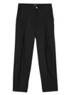 Balmain Logo-patch Trousers In Black