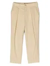 Balmain Pleat-detailing Wool Chino Trousers In Neutrals