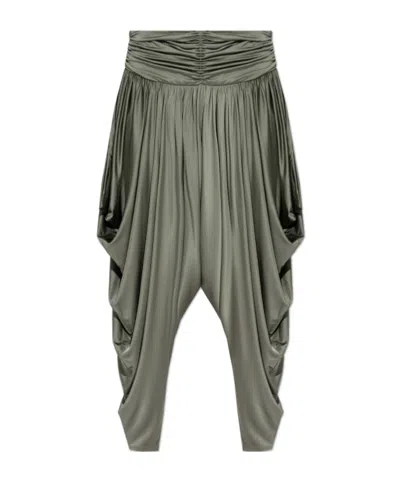 Balmain Pleated Casual Pants In Green