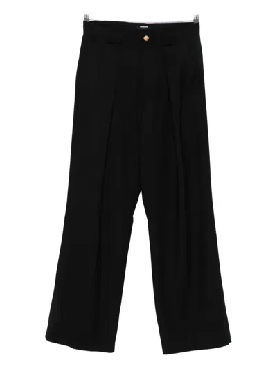 BALMAIN PLEATED-FRONT TROUSERS