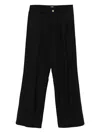 Balmain Pleated-front Trousers In Black