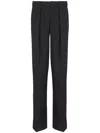 Balmain Straight Leg Pleated Pants With Pockets And Belt Loops