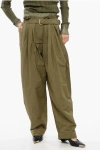 Balmain High-waist Paperbag Tailored Trousers