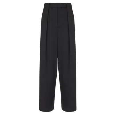 Balmain Pleated Loose Pants In Multi
