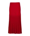 Balmain Pleated Maxi Skirt In Multi