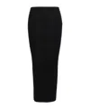 Balmain Pleated Midi Skirt Skirts Black In Black