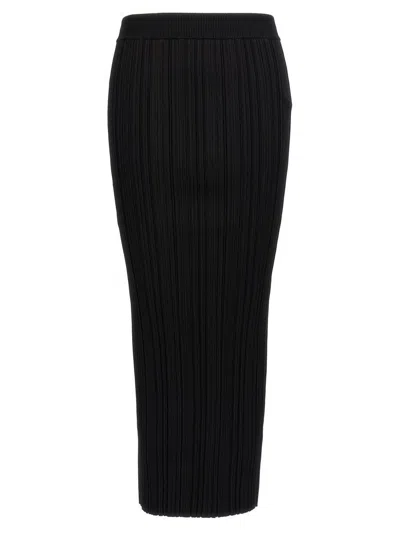 BALMAIN BALMAIN PLEATED MIDI SKIRT