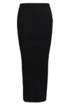 Balmain Ribbed High-waisted Midi Skirt