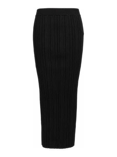 Balmain Pleated Midi Skirt