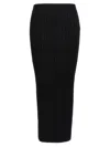 Balmain Pleated Midi Skirt Skirts Black In Black