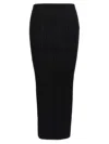 Balmain Pleated Midi Skirt Skirts Black In Black