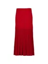 Balmain Pleated Maxi Skirt In Multi