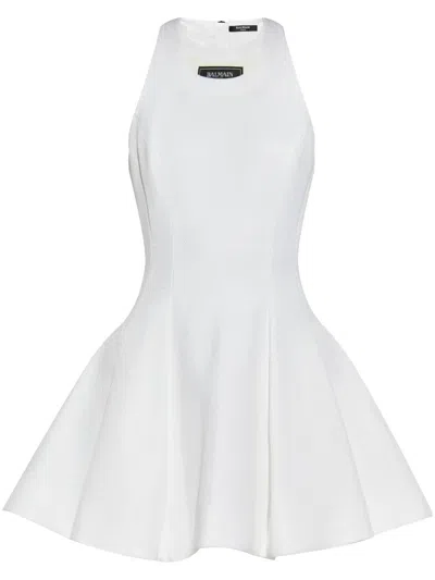 BALMAIN PLEATED MINI DRESS
