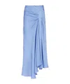 Balmain Drapierter Rock In Blue