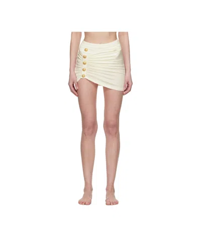 Balmain Pleated Skirts In Nude