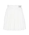 Balmain Knitted Mini Skirt In White