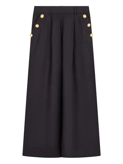 Balmain Kids' Pleated Trousers In Black