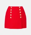 Balmain High Waist A-line Skirt With Button Detailing