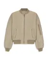 Balmain Patch Pocket Bomber Jacket In Green
