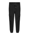 Shop Balmain Cargo Joggers With  Paris Print In Black