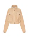Balmain Suede Multi-pocket Utility Jacket In Brown