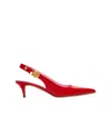 Balmain Eva Patent Leather Slingback Pumps In Red