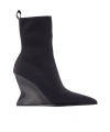 Balmain Pointed-toe Ankle Boots In Black