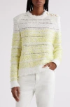 BALMAIN BALMAIN POINTELLE BOUCLÉ CREWNECK SWEATER