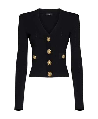 BALMAIN BALMAIN CHIOCCIOLA LONG SLEEVED BUTTONED CARDIGAN