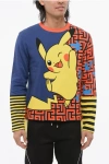 Balmain Pokemon Brushed Cotton Crew-neck Sweatshirt With Pikachu Pri In Multi
