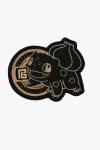 Balmain Pokemon Wool Bulbasaur Patch Embellished With Rhinestones