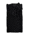 Balmain Polka-dot Long-sleeve Dress In Black