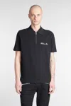 Balmain Polo In Black Cotton In Black