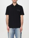 Balmain Polo With Logo In Black