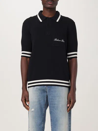 Balmain Polo Shirt  Men Color Black