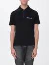 Balmain Polo In Black Cotton In Black