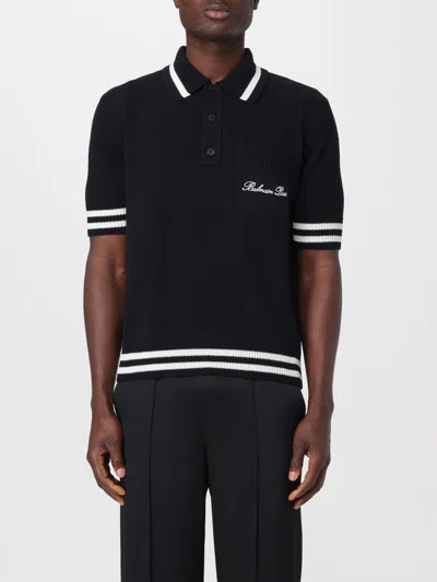 Balmain Iconic Polo. Clothing In 黑色