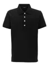 Balmain Monogram Short-sleeved Polo T-shirt In Black