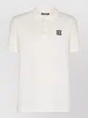 Balmain Polo Shirt Short Sleeves Ribbed Cuffs Collar In White